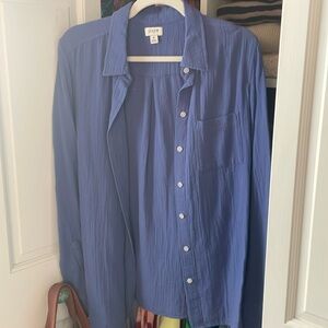 NWOT J.Crew Factory button up gauze shirt.